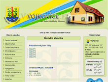 Tablet Screenshot of obecvojkovice.cz